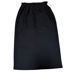 Alia Black Midi Skirt Sz 10 Long Pencil Style Fully Lined Casual Career Academia